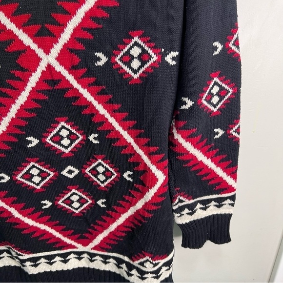 Ralph Lauren Southwestern Tunic Sweater Aztec Size Large - Picture 8 of 11